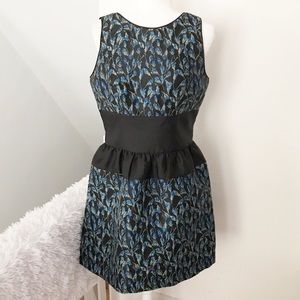 Badgley Mischka Vivian Blue Floral Dress NWT ✨